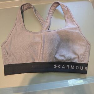 Under Armour Mid Crossback Sports Bra. Purple Sz Small